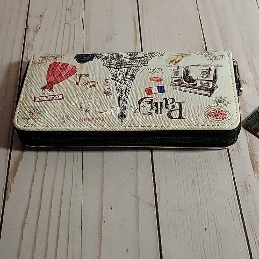 Sarl Aker Paris printed wallet NEW